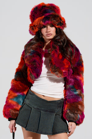 新品未使用 THEREDTHREAD fur jacket short ピンク PINK THEREDTHREAD S FUR JACKET SHORT - メルカリ