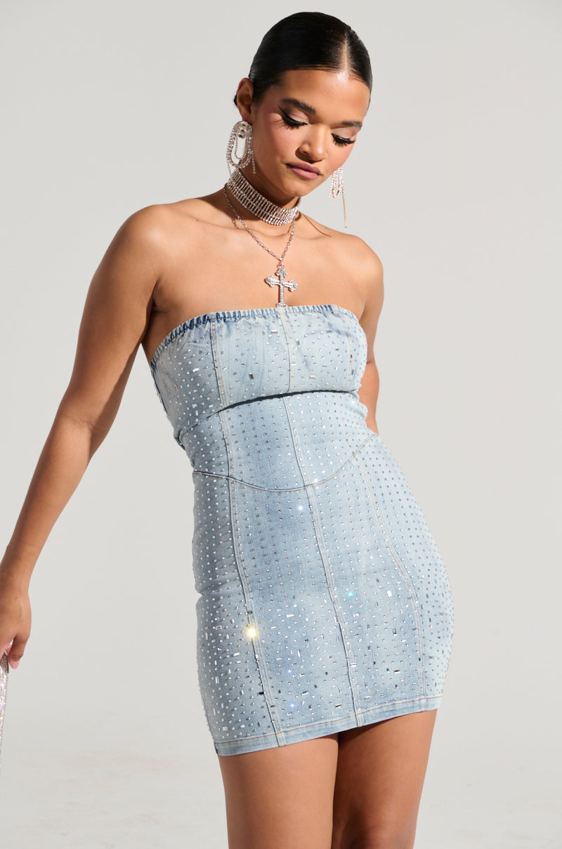Women's Lightweight Denim Dress Arwen Denim Mini Dress | Blue | Womens Women's Lightweight Denim Dress Arwen Denim Mini Dress | Blue | Womens
