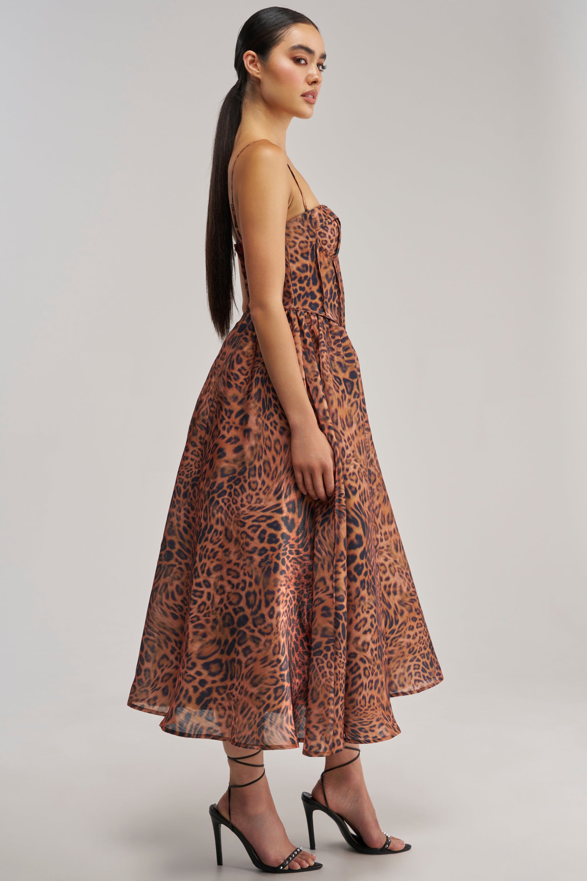cheetah print midi dress AKIRA Sisters Featuring an all US Size:US 10 Occasion:SUMMER You see how we