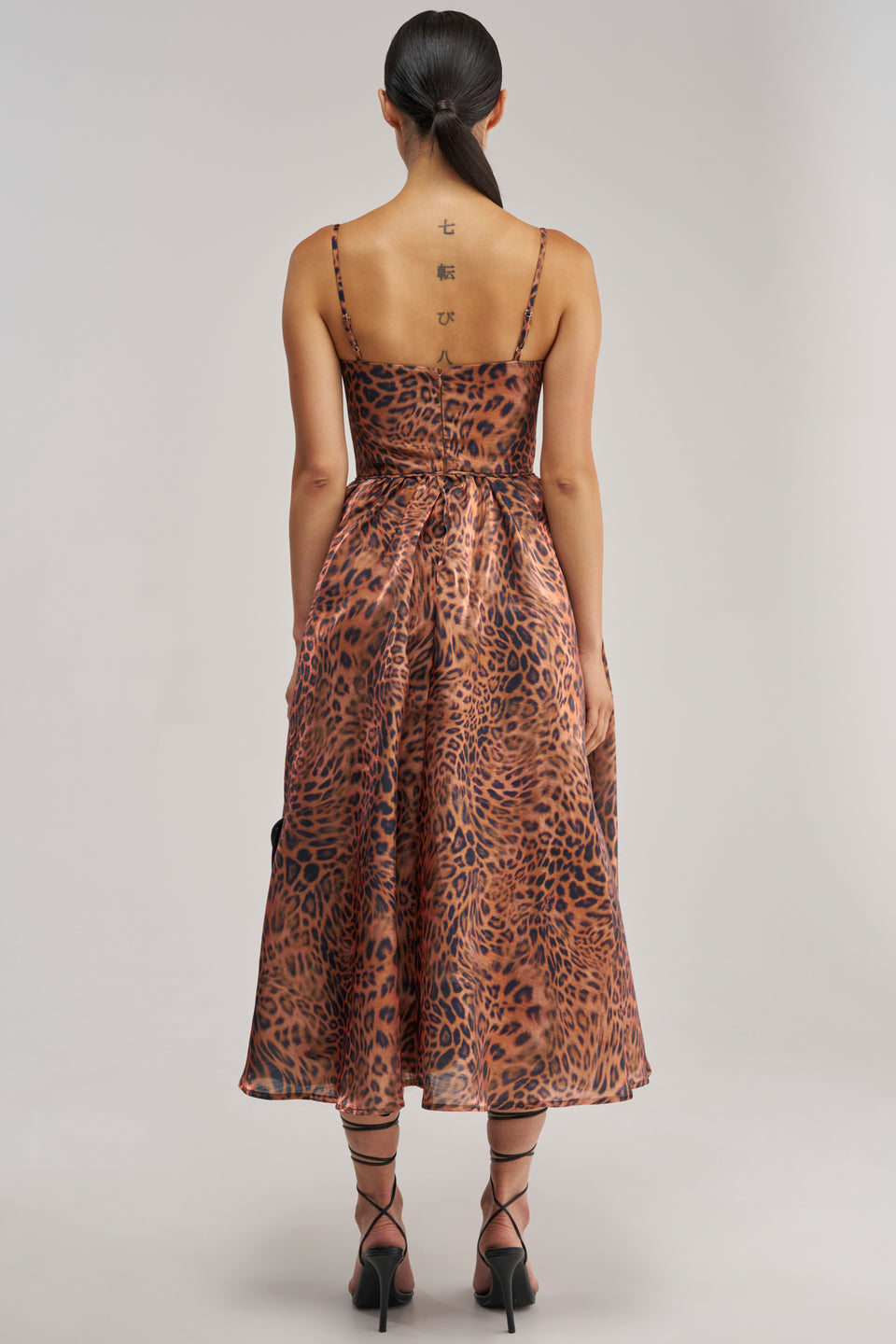 AKIRA Cheetah Sisters Midi Dress