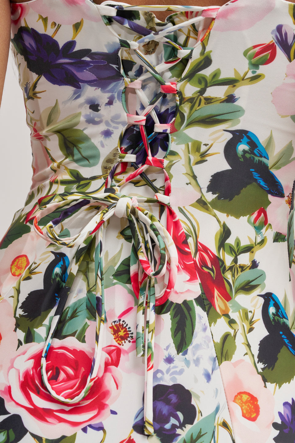 AKIRA Floral Sweetheart Sleeveless Bodycon Midi Dress