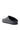 The AZALEA WANG WEBSTON BLACK STUDDED MULE features a faux leather upper with silver studs, an open heel structure, and a textured design.