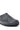 The AZALEA WANG WEBSTON BLACK STUDDED MULE displays a faux leather upper embellished with geometric circular silver studs, rounded toe, and black sole, all set on a white backdrop.