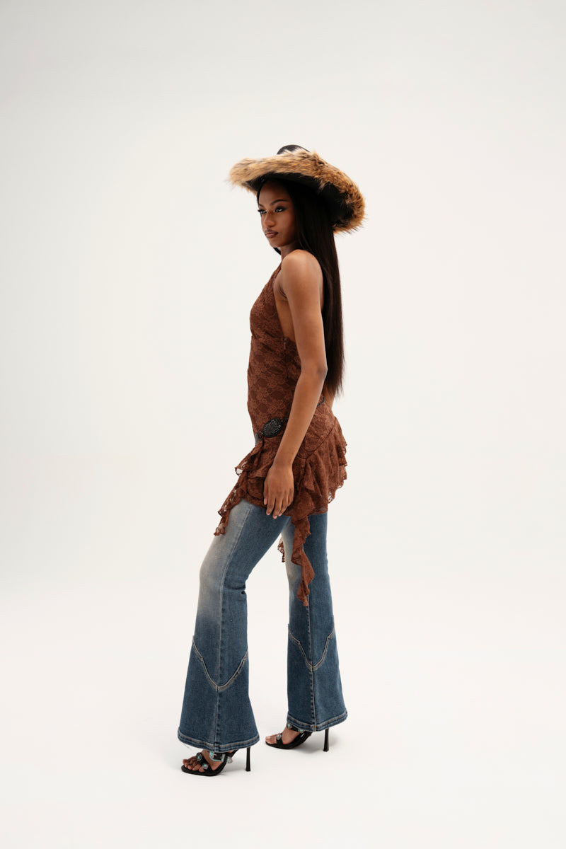 High Waist Black Pencil Jeans – Perfect Fit for Cowgirls