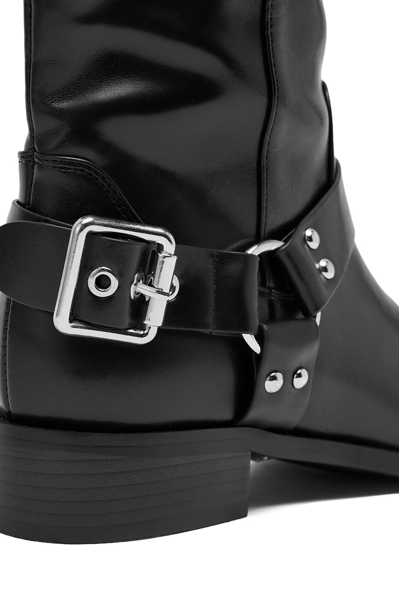 AZALEA WANG XALIIMA BLACK OVER THE KNEE RIDING BOOT – AKIRA