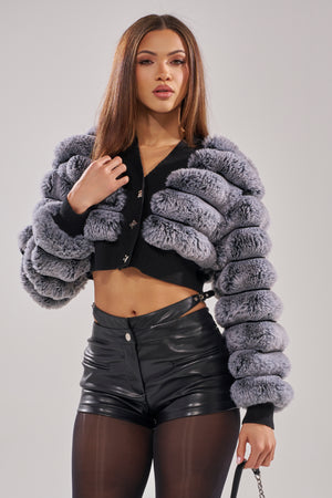 WILD HEART FAUX FUR CARDIGAN – AKIRA