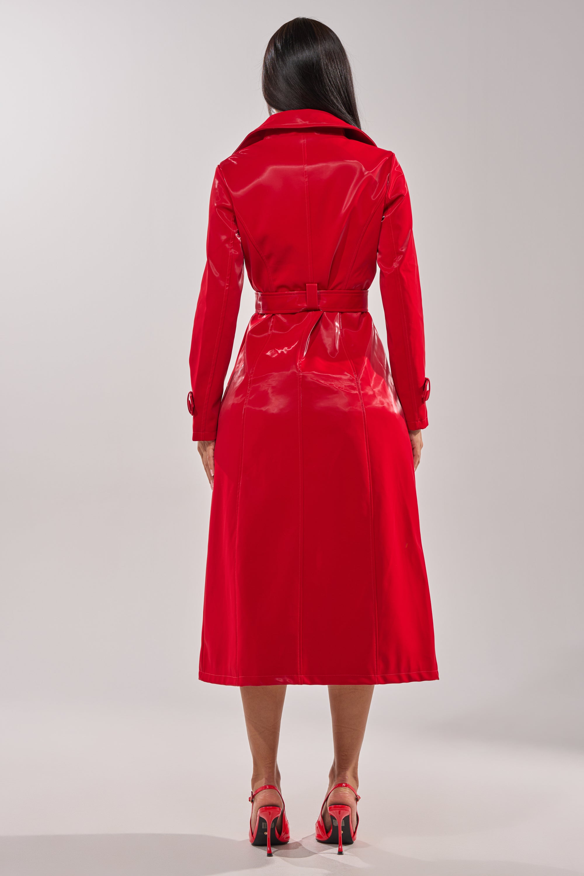 Mayo Suzuki Dressy trench coat red 赤 Dressy trench coat – Mayo Suzuki