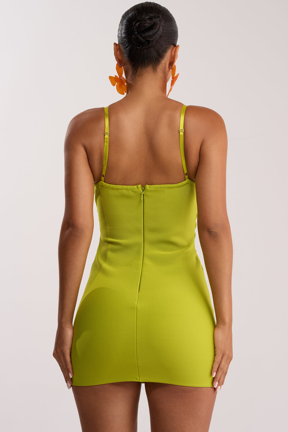 green mini dress bodycon Yrion Turtle Neck Bodycon Mini Dress in Forest Green