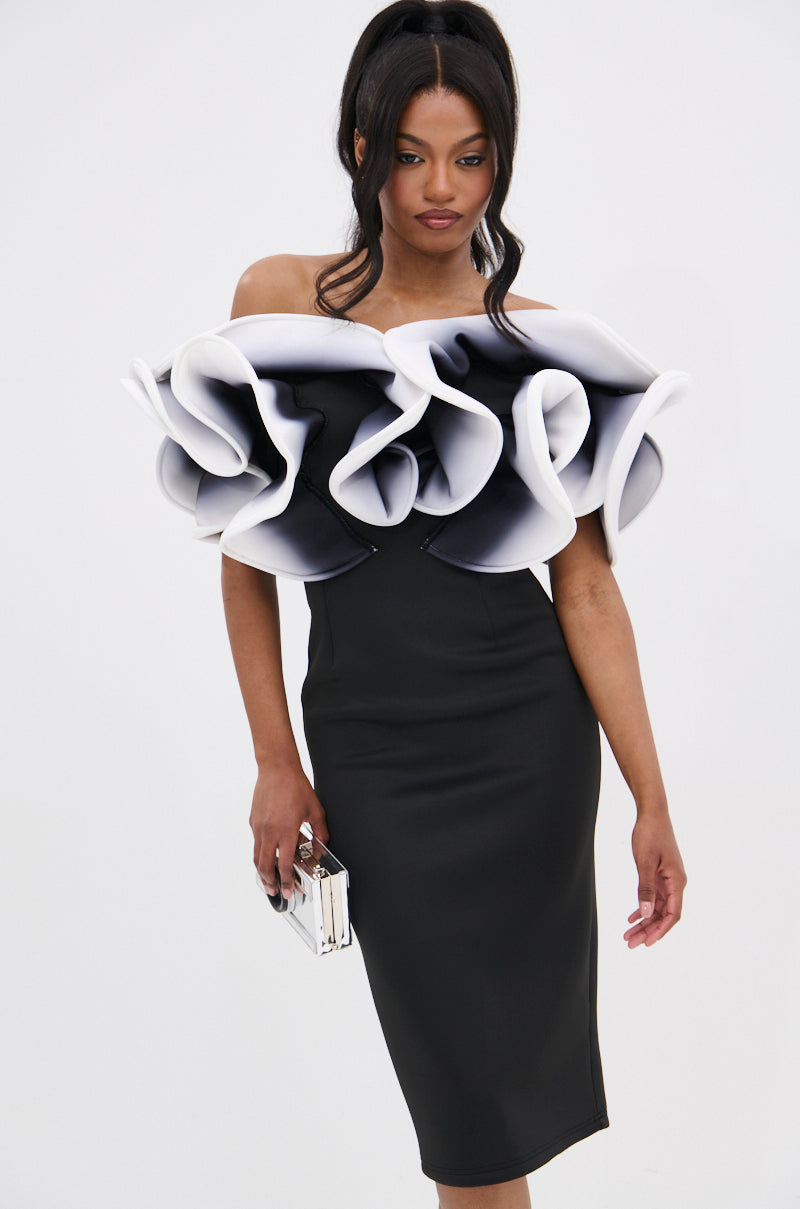 PRETTY WOMAN OMBRE MIDI DRESS AKIRA PRETTY WOMAN OMBRE MIDI DRESS AKIRA