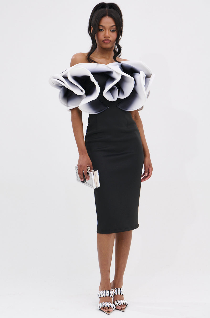 PRETTY WOMAN OMBRE MIDI DRESS AKIRA PRETTY WOMAN OMBRE MIDI DRESS AKIRA