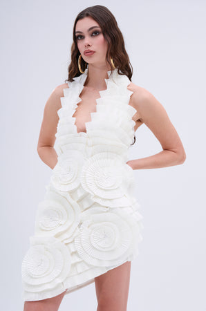ONE OF ONE BANDAGE MINI DRESS IN WHITE – AKIRA