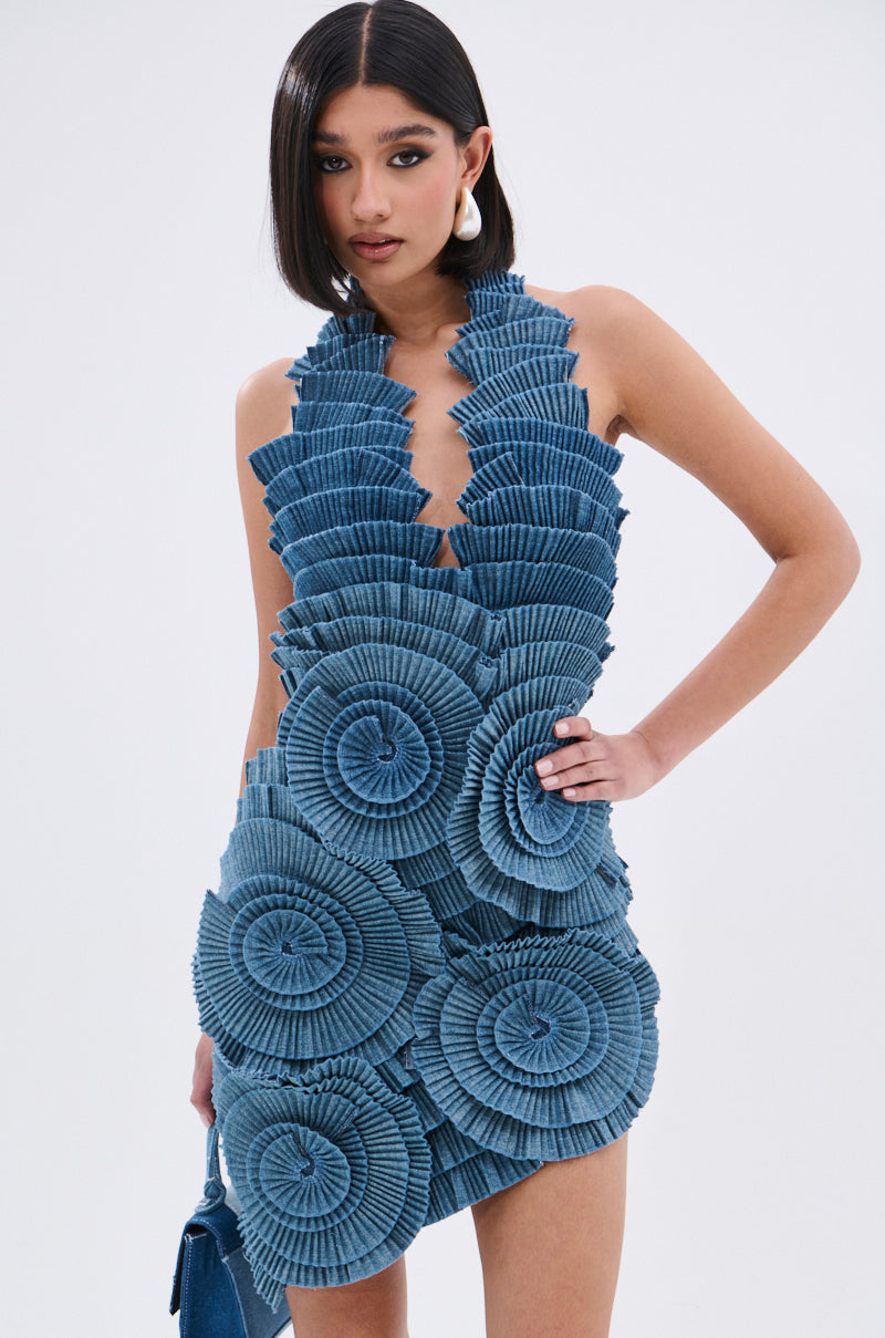 ONE OF ONE DENIM MINI DRESS – AKIRA