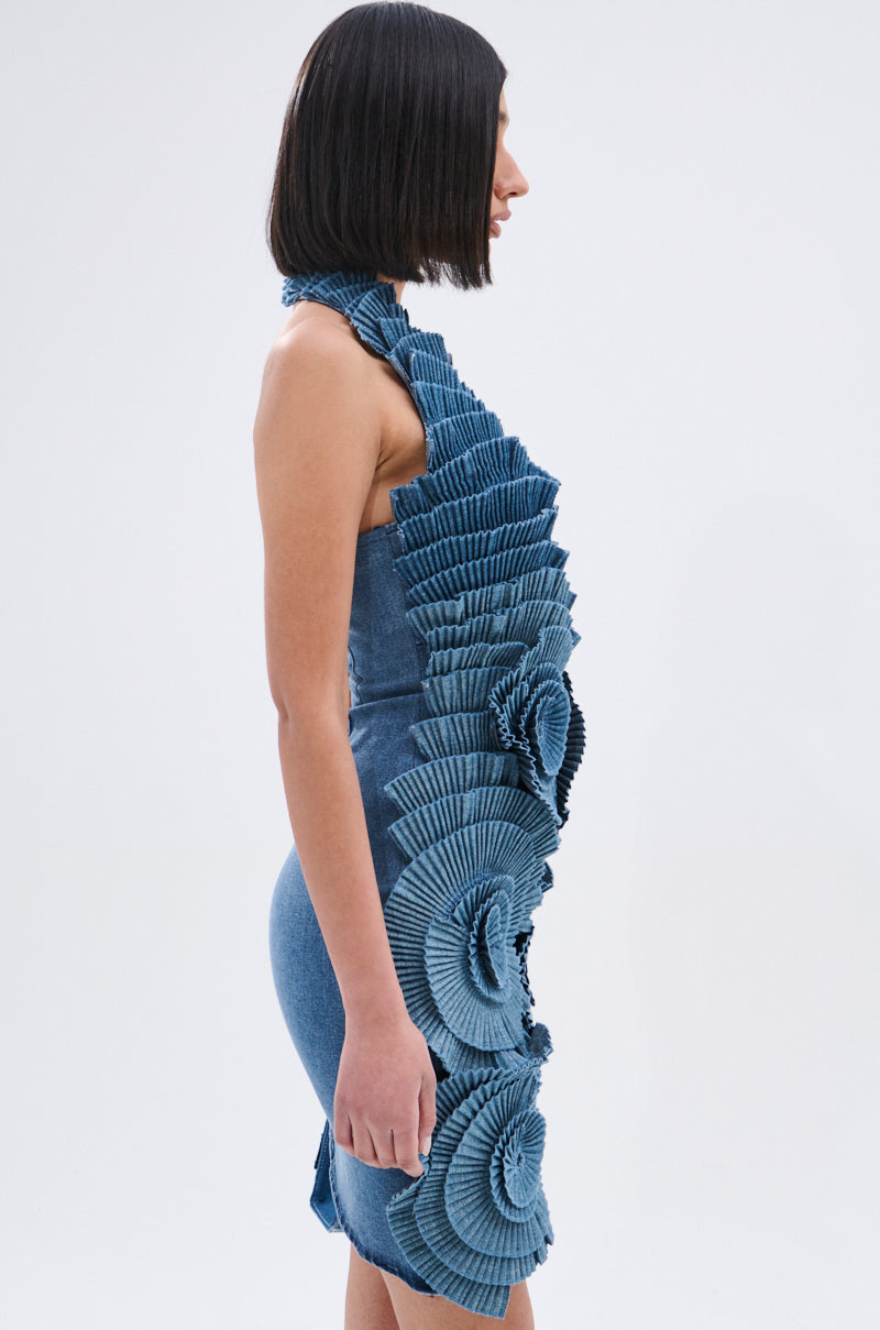 ONE OF ONE DENIM MINI DRESS – AKIRA