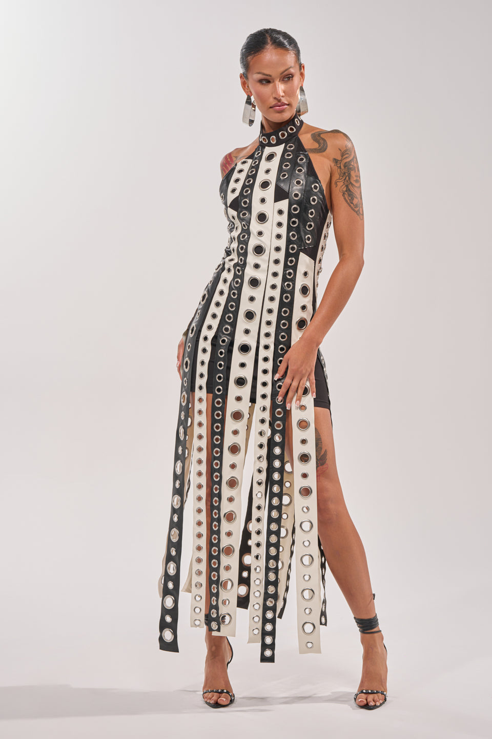 AKIRA On My Best Behavior Tassel Maxi Dress | Black