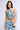 Front View A Girl Named Lucky Embellished Halter Neck Denim Top