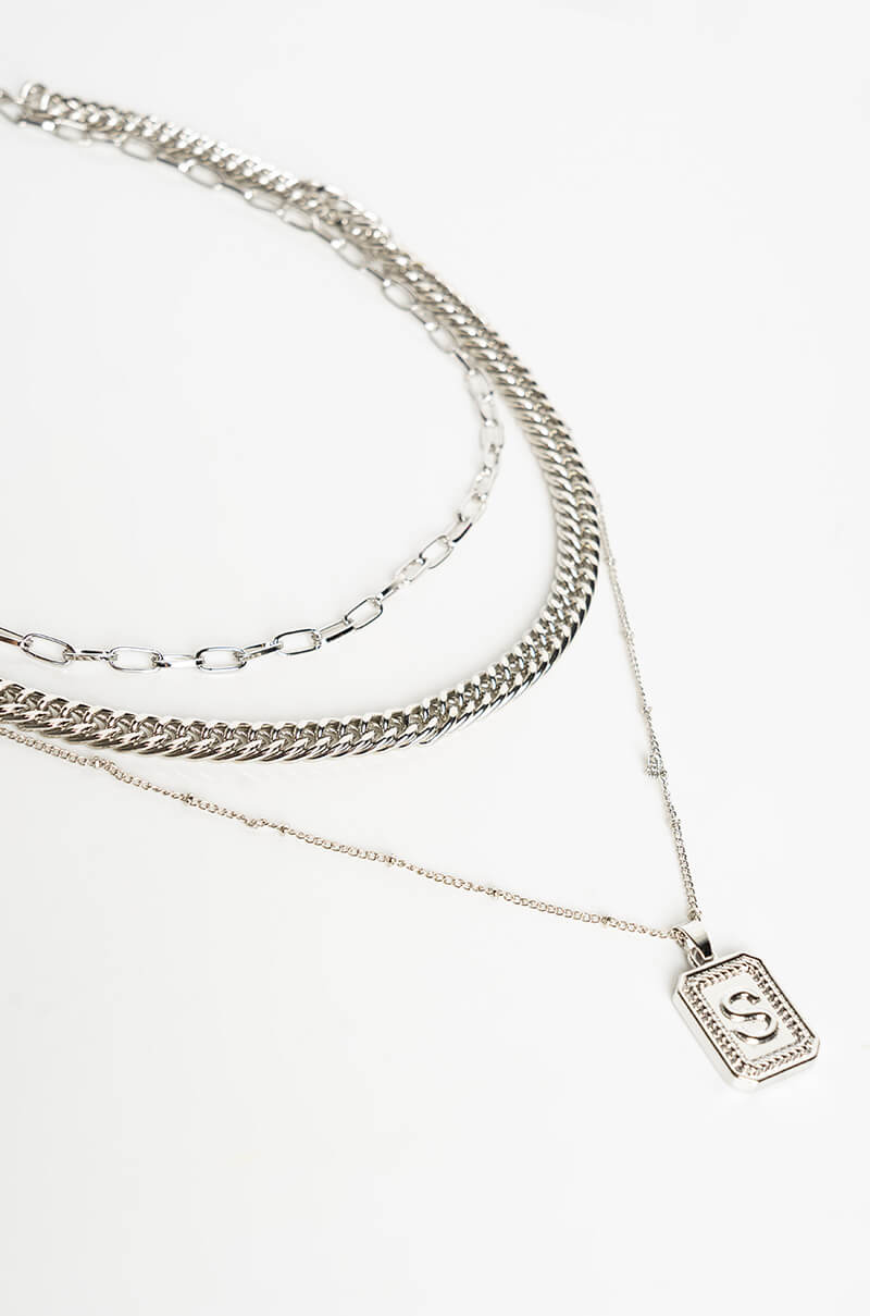 Back View A Layered Necklace Set
