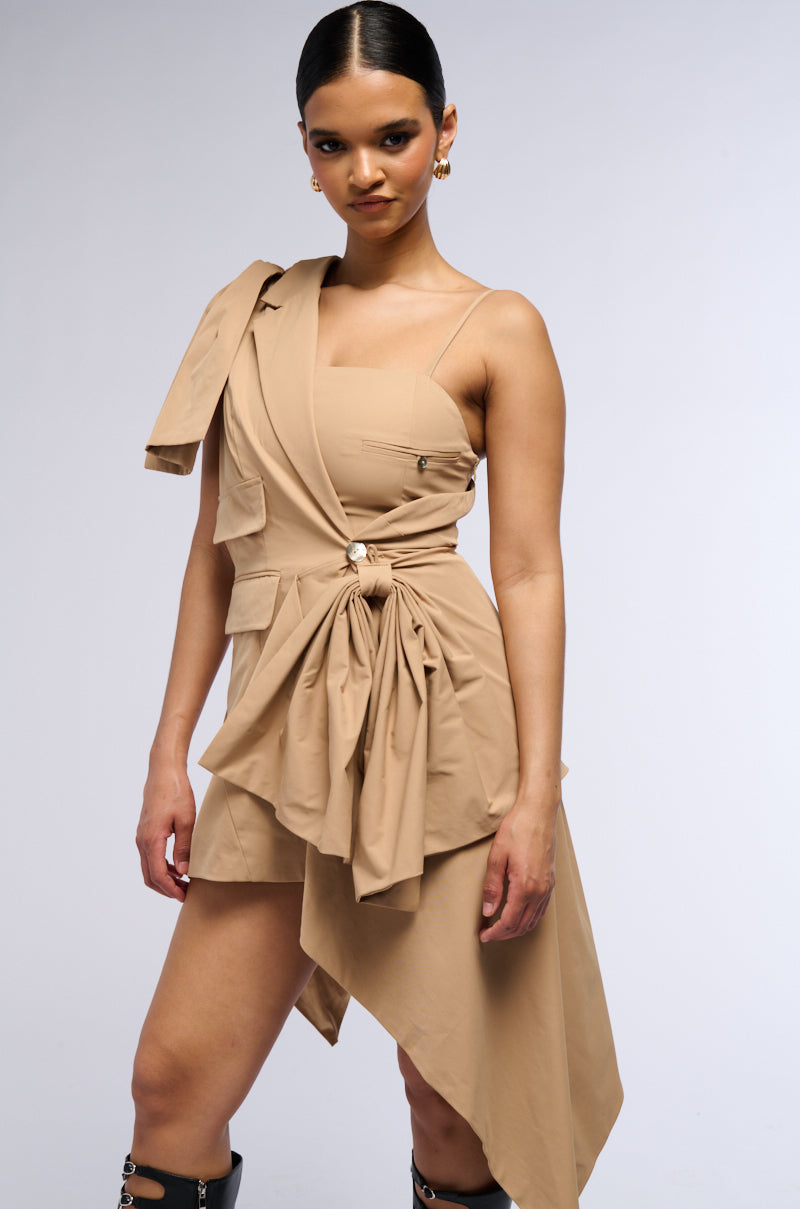 Side View A Little Bit Of Business Mini Dress 0