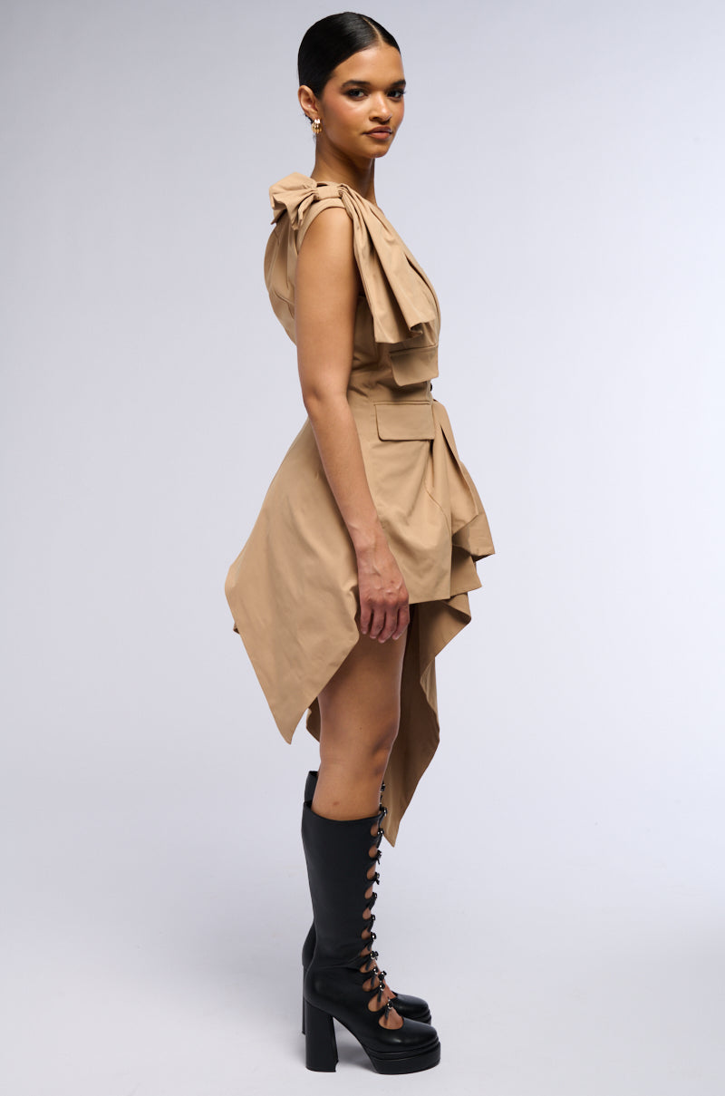 Back View A Little Bit Of Business Mini Dress 1