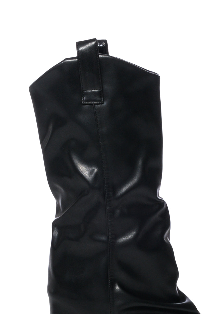 Full View A New Day Peep Toe Mid Calf Boot In Black