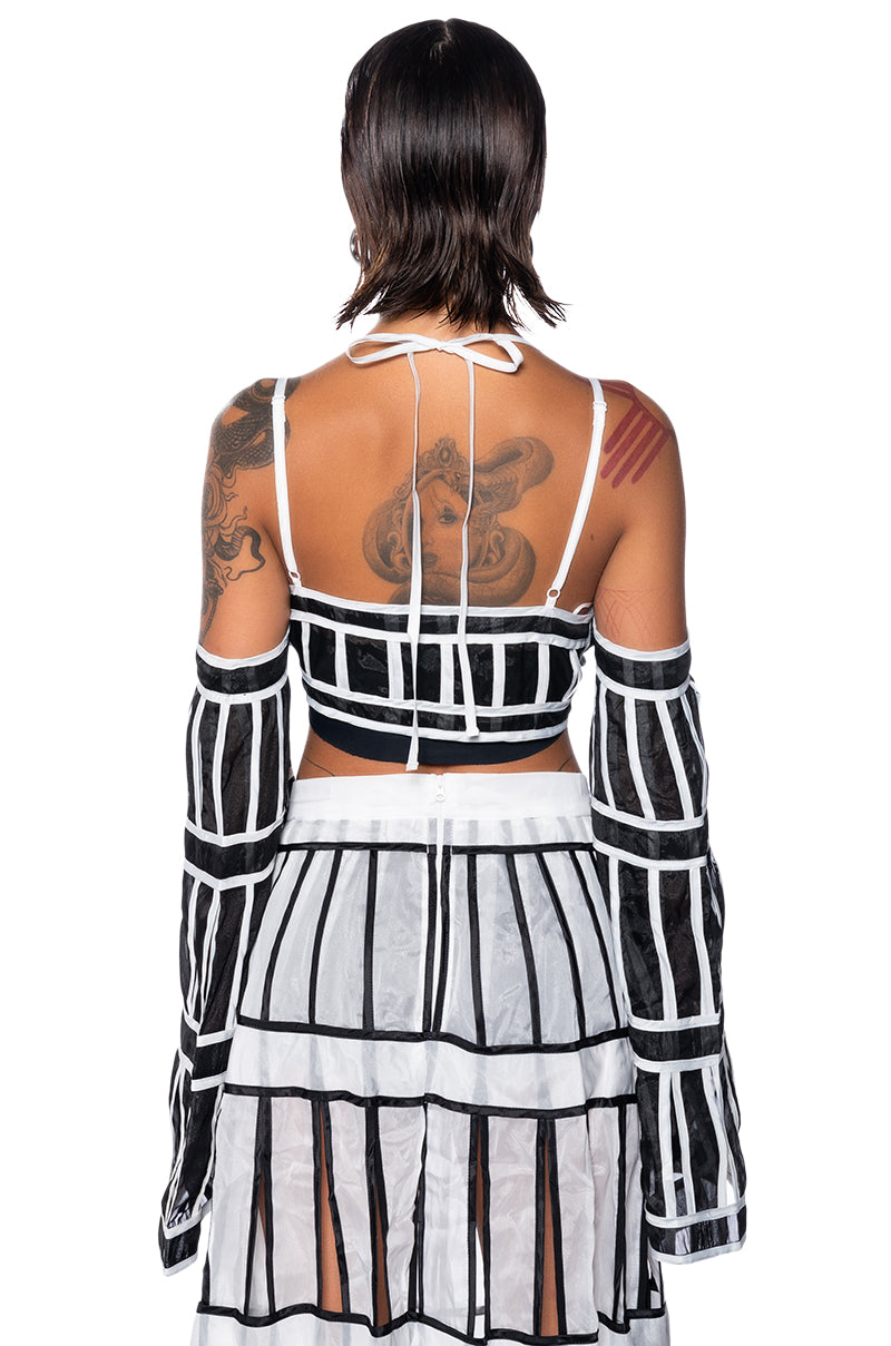 Extra View A Timeless Beauty Chiffon Long Sleeve Blouse 5