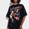 Front View Aaliyah Distressed Graphic T Shirt