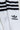 Close-up image of a pair of SEXY HOSIERY INTIMATE white socks by Adidas, featuring black horizontal stripes near the top and the Adidas trefoil logo with the word "adidas" embroidered below it. The socks have a ribbed texture.