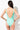 Back View Adidas Womens Trf Swimsuit in Prism Mint White