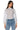 Front View Adore Bell Sleeve Mesh Top In White