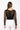 Full View After Dark Faux Leather Panel Long Sleeve Mesh Bodysuit