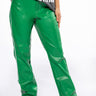 Front View After Hour Faux Leather Straight Leg Pants