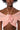 Extra View Aira Mesh Off The Shoulder Halter Crop Top In Blush Pink