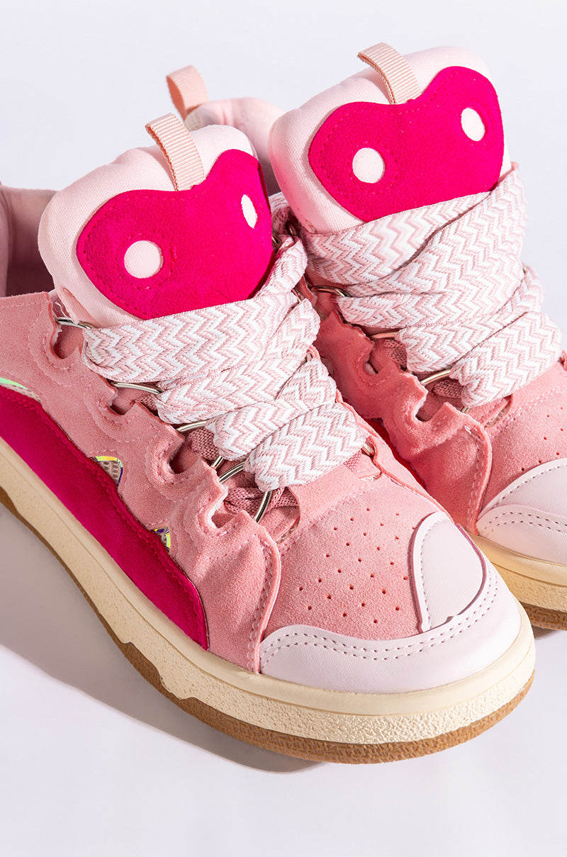 Extra View Akira Eclipse Flat Sneaker In Pink