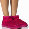 Front View Akira Fairytale Bling Bootie In Pink