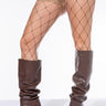 Front View Akira Loose Fit Fish Net Tights