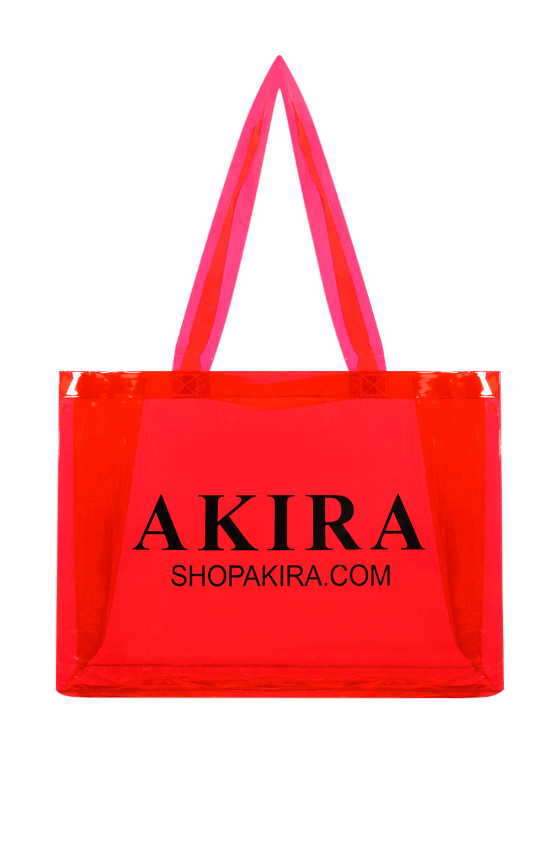 Side View Akira Pvc Shopping Bag 3