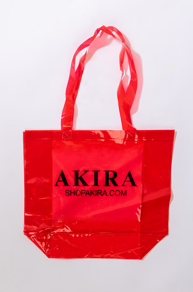 Side View Akira Pvc Shopping Bag 4