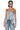 Side View Alex Acid Wash Denim Cargo Corset