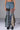 Front View Alexa Plaid Patchwork Flared Jeans