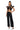 Back View Alice High Rise Faux Leather Wide Leg Pants