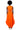 Extra View Alina Lace Up Detail Maxi Dress In Orange