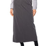 Front View Alina Pinstripe Maxi Skirt