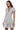 Front View Alina Pleated Knit Fit And Flare Polo Mini Dress