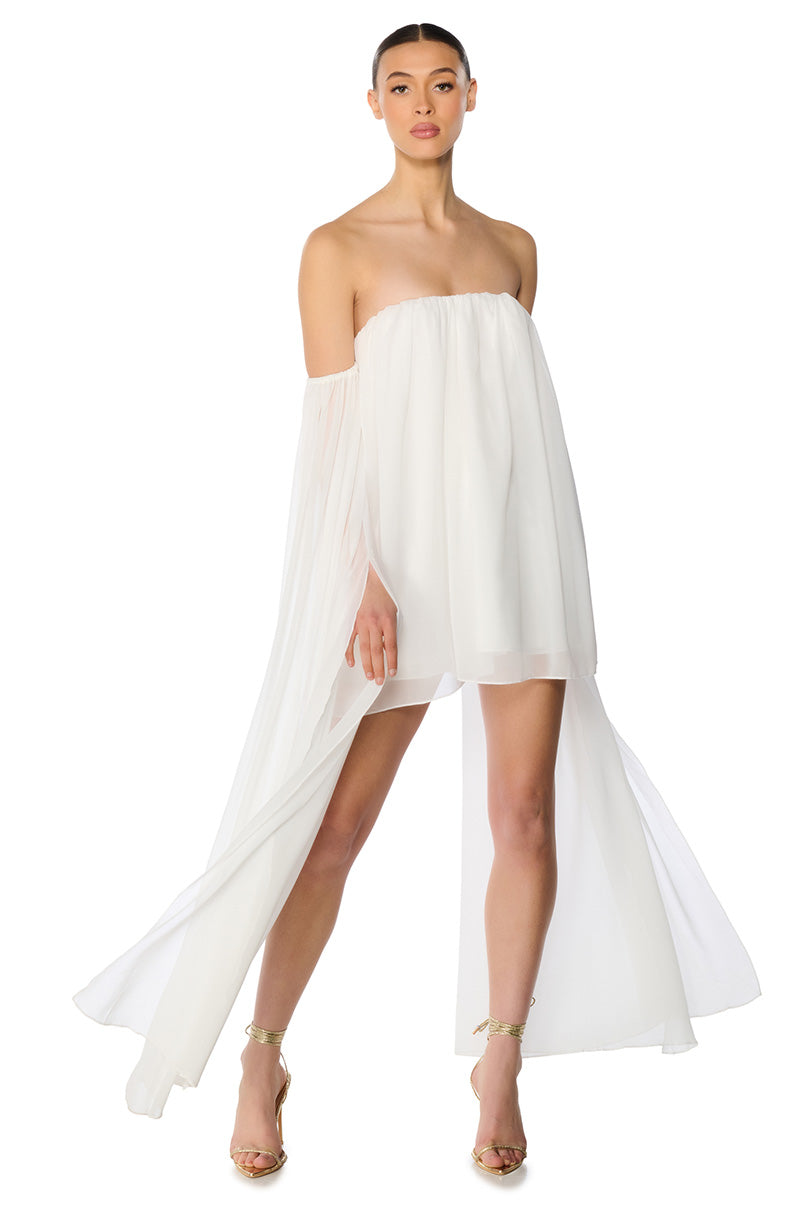 Front View All About Me Tulle Mini Dress