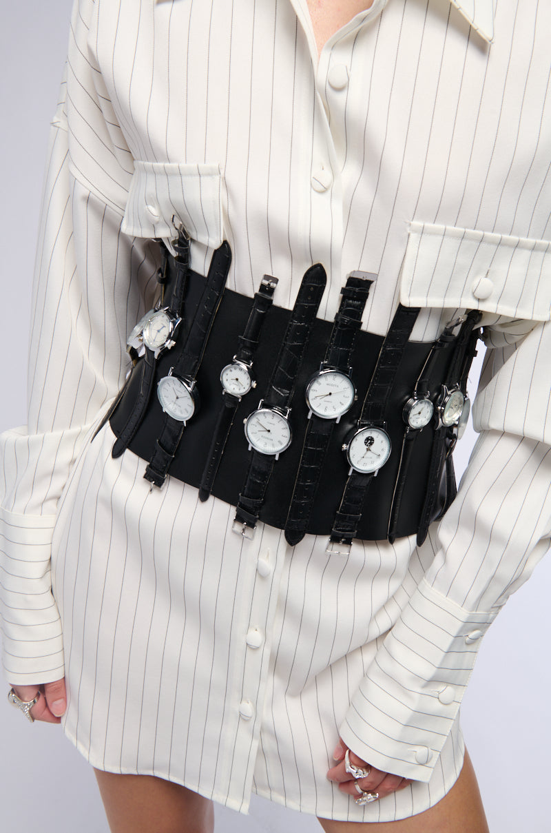 Front View All About Time Watch Belt