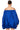 Extra View All By Myself Long Sleeve Flowy Mini Dress In Royal Blue