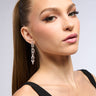 Front View All Eyes On Me Rhinestone Drop Earrings