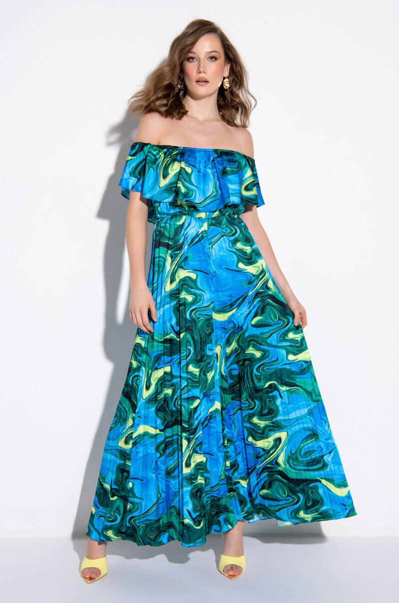 Front View All I Need Off Shoulder Wide Leg Jumpsuit