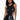 Front View All I See Is Signs Cutout Embellished Crew Neck Bodysuit