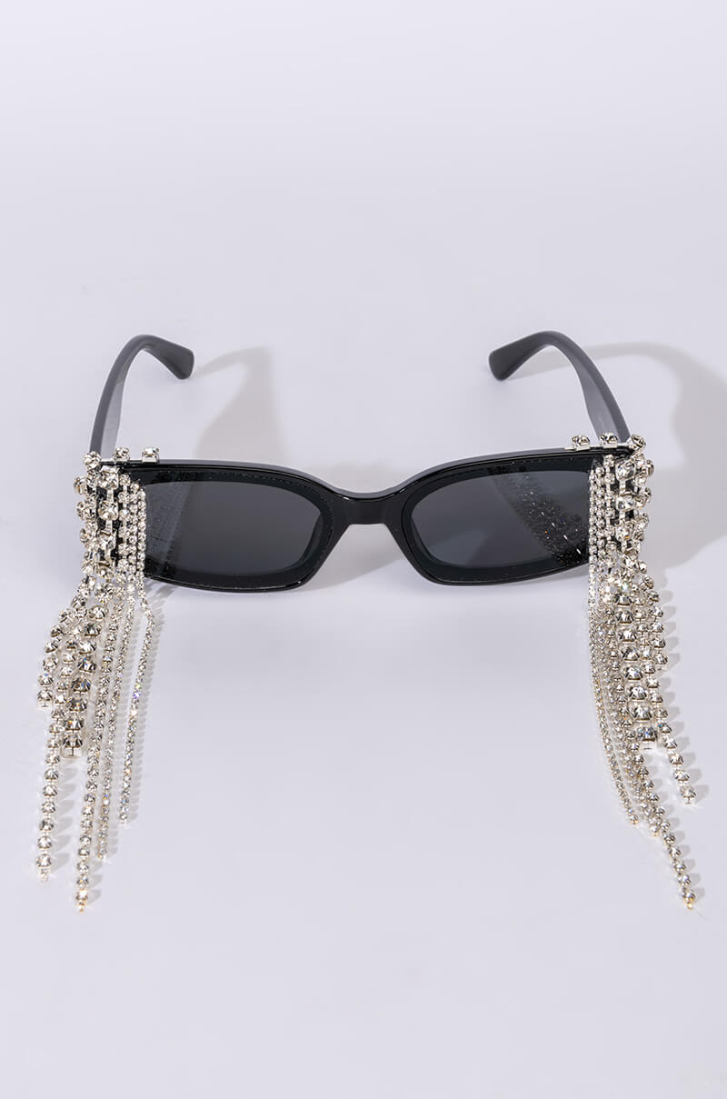 Back View All I Want Is Everything Rhinestone Sunnies