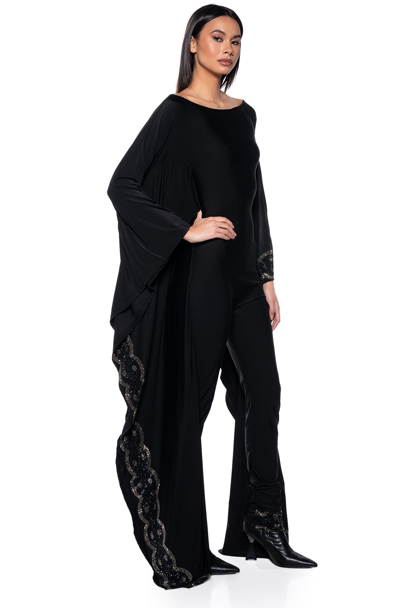 Back View All In The Details Embellished Oversize Jumpsuit 2